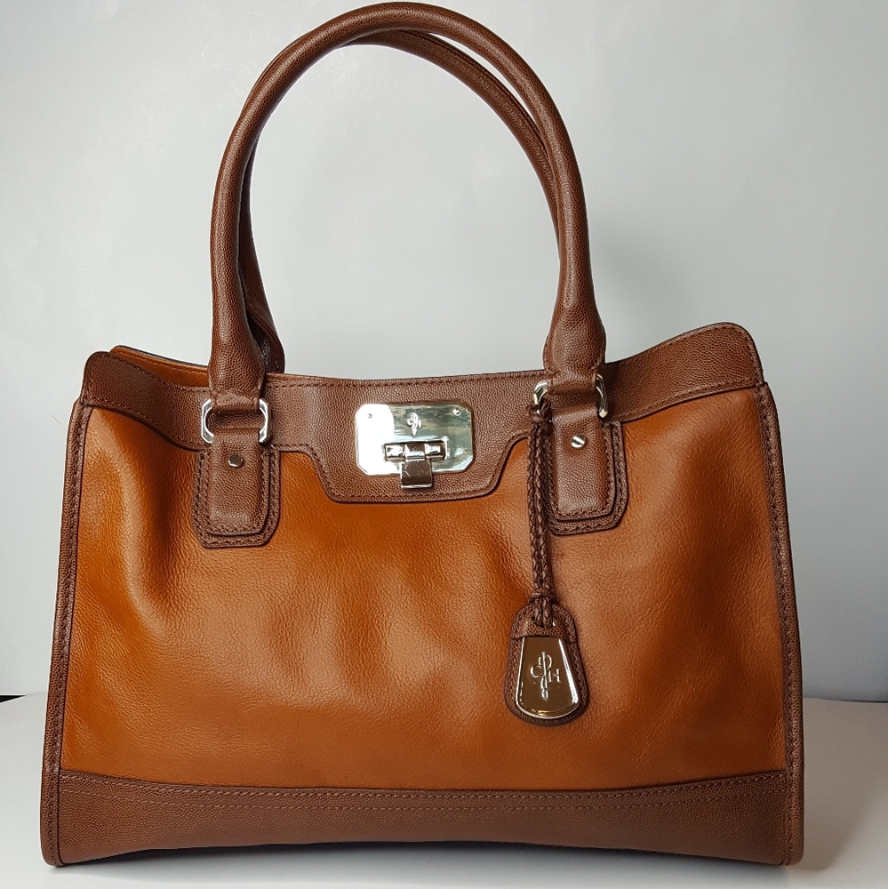 Cole Haan Leather shoulder tote bag.
